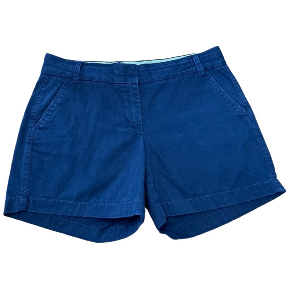 J. Crew Pants - J.Crew Chino Navy Short 68925 Summer Casual Preppy Minimalist Women’s Size 8